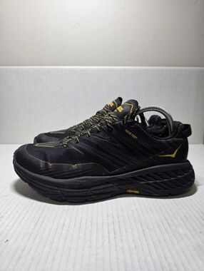 Hoka One One Mens 9.5 Anthracite Black Speedgoat 4 GTX Gore-Tex Trail Vibram
